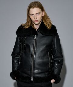 5351POUR LES HOMMES ムートンショートダウン 5351 POUR LES HOMMES - 5351プールオム5351POUR LES HOMMES