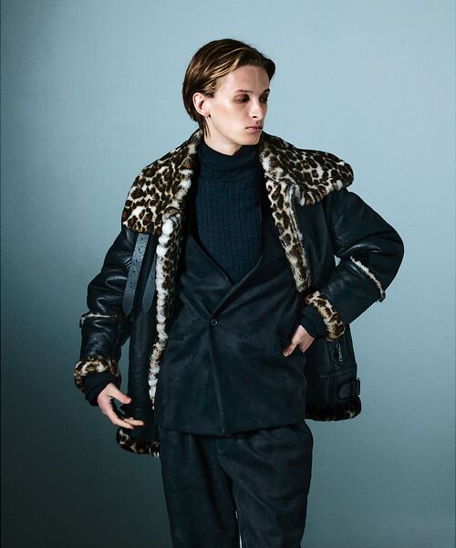 5351POUR LES HOMMES / 5351プール・オム その他アウター | 【25A/W】B-3 ムートン ライダース | 詳細14