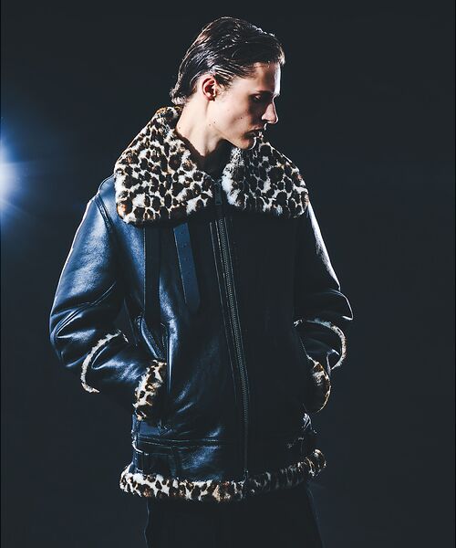 5351POUR LES HOMMES / 5351プール・オム その他アウター | 【25A/W】B-3 ムートン ライダース | 詳細16