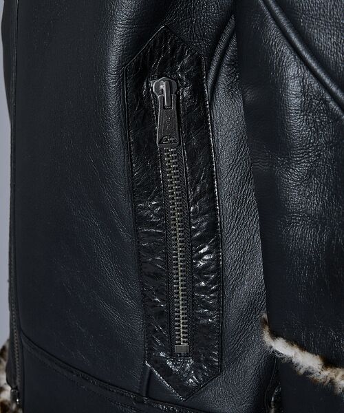 5351POUR LES HOMMES / 5351プール・オム その他アウター | 【25A/W】B-3 ムートン ライダース | 詳細8