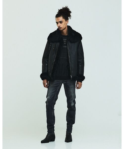 5351POUR LES HOMMES / 5351プール・オム その他アウター | 【25A/W】B-3 ムートン ライダース | 詳細20