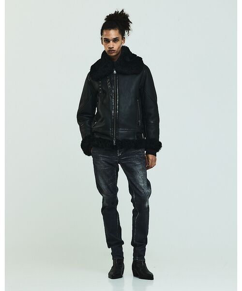 5351POUR LES HOMMES / 5351プール・オム その他アウター | 【25A/W】B-3 ムートン ライダース | 詳細21