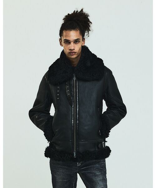 5351POUR LES HOMMES / 5351プール・オム その他アウター | 【25A/W】B-3 ムートン ライダース | 詳細22