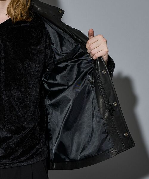 5351POUR LES HOMMES / 5351プール・オム レザーブルゾン・ジャケット | 【25A/W】M-65 カスタム レザージャケット | 詳細11