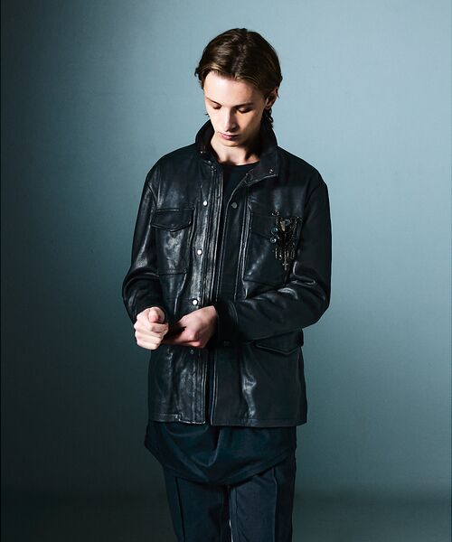 5351POUR LES HOMMES / 5351プール・オム レザーブルゾン・ジャケット | 【25A/W】M-65 カスタム レザージャケット | 詳細15