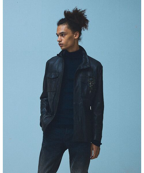 5351POUR LES HOMMES / 5351プール・オム レザーブルゾン・ジャケット | 【25A/W】M-65 カスタム レザージャケット | 詳細17