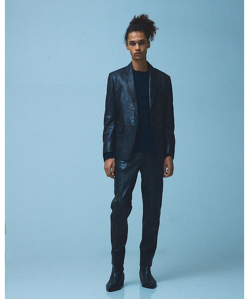 5351POUR LES HOMMES / 5351プール・オム スラックス・ドレスパンツ | 【25AW/セットアップ対応】レザー テーパード スラックスパンツ | 詳細12
