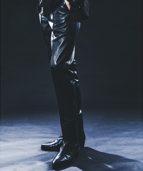 5351POUR LES HOMMES / 5351プール・オム スラックス・ドレスパンツ | 【25AW/セットアップ対応】レザー テーパード スラックスパンツ | 詳細13