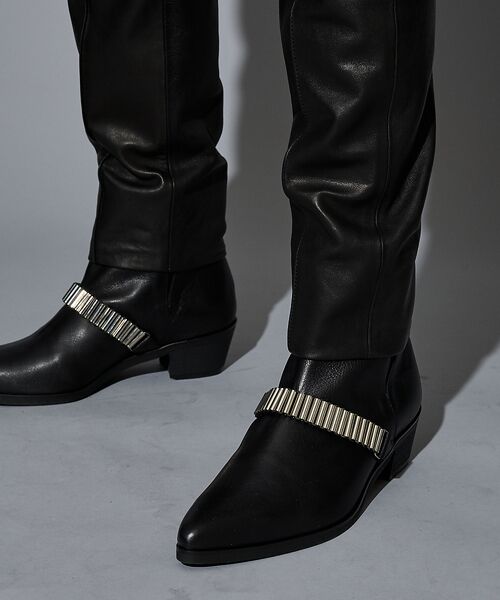 5351POUR LES HOMMES / 5351プール・オム スラックス・ドレスパンツ | 【25AW/セットアップ対応】レザー テーパード スラックスパンツ | 詳細9