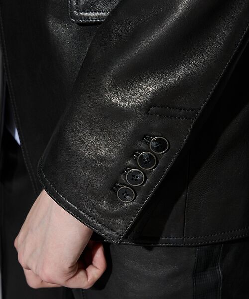 25AW/セットアップ対応】テーラード レザージャケット