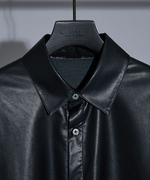 5351POUR LES HOMMES / 5351プール・オム シャツ・ブラウス | レザータッチ 長袖シャツ | 詳細4
