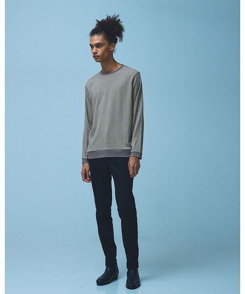 5351POUR LES HOMMES / 5351プール・オム Tシャツ | シャーリング ジャガード 長袖Tシャツ | 詳細6