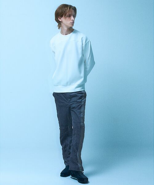 5351POUR LES HOMMES / 5351プール・オム Tシャツ | コンビネーション スエード 長袖Tシャツ | 詳細2