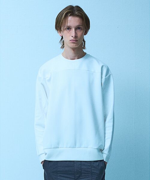 5351POUR LES HOMMES/5351プール・オム コンビネーション スエード 長袖Tシャツ【予約】 ホワイト 50 5351POUR LES HOMMES/5351プール・オム コンビネーション スエード 長袖Tシャツ【予約】 ホワイト 50