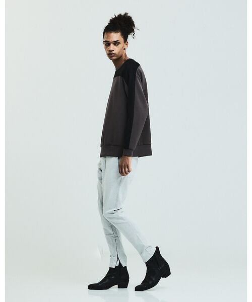 5351POUR LES HOMMES / 5351プール・オム Tシャツ | コンビネーション スエード 長袖Tシャツ | 詳細4