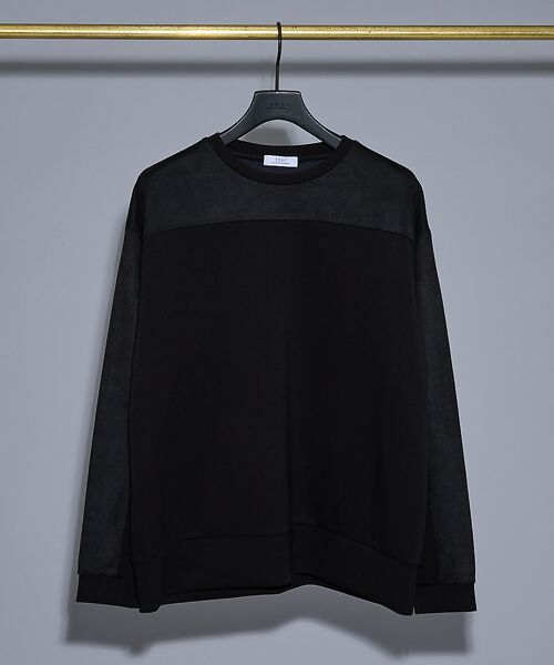 5351POUR LES HOMMES / 5351プール・オム Tシャツ | コンビネーション スエード 長袖Tシャツ | 詳細8