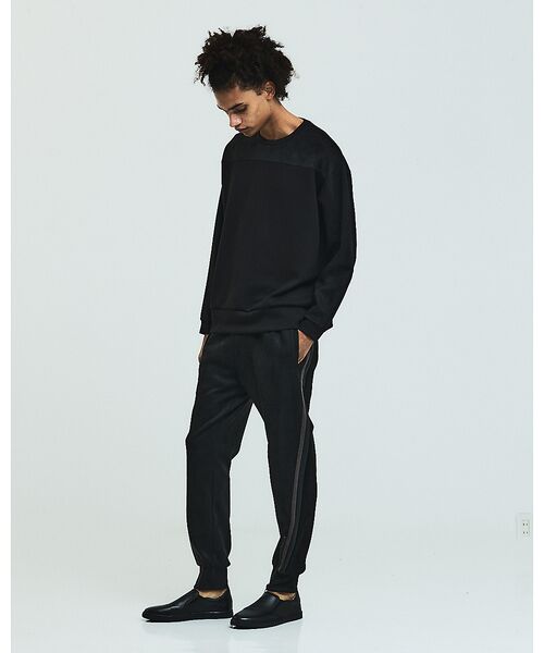 5351POUR LES HOMMES / 5351プール・オム Tシャツ | コンビネーション スエード 長袖Tシャツ | 詳細15