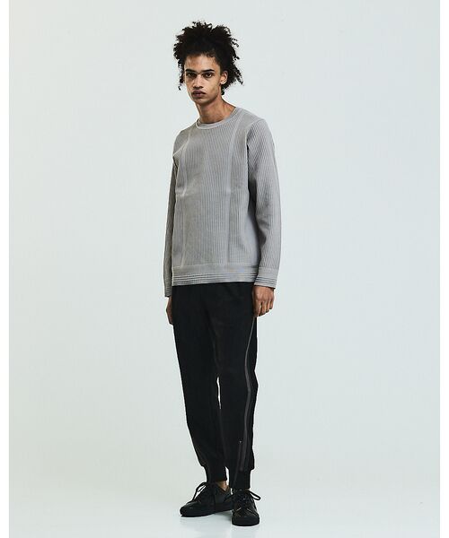 5351POUR LES HOMMES / 5351プール・オム ニット・セーター | 【軽量/ハイストレッチ】サーマル ワッフル 長袖ニット | 詳細10