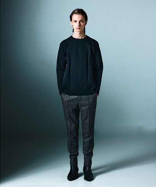 5351POUR LES HOMMES / 5351プール・オム ニット・セーター | 【軽量/ハイストレッチ】サーマル ワッフル 長袖ニット | 詳細14