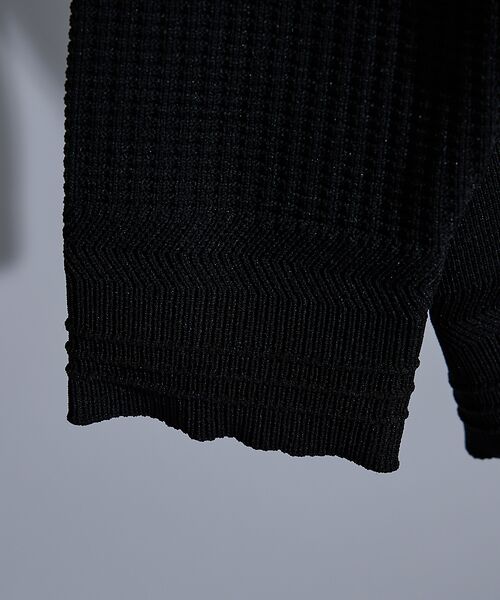 5351POUR LES HOMMES / 5351プール・オム ニット・セーター | 【軽量/ハイストレッチ】サーマル ワッフル 長袖ニット | 詳細18