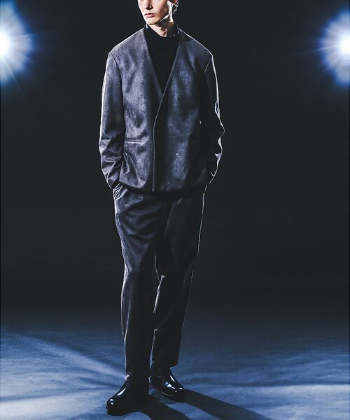 5351POUR LES HOMMES / 5351プール・オム パンツ | 【セットアップ対応】ストレッチ スエード テーパードパンツ | 詳細5