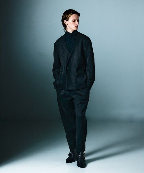 5351POUR LES HOMMES / 5351プール・オム パンツ | 【セットアップ対応】ストレッチ スエード テーパードパンツ | 詳細7