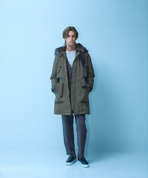 5351POUR LES HOMMES / 5351プール・オム ノーカラージャケット | 【セットアップ対応】ストレッチ スエード ノーカラージャケット | 詳細3