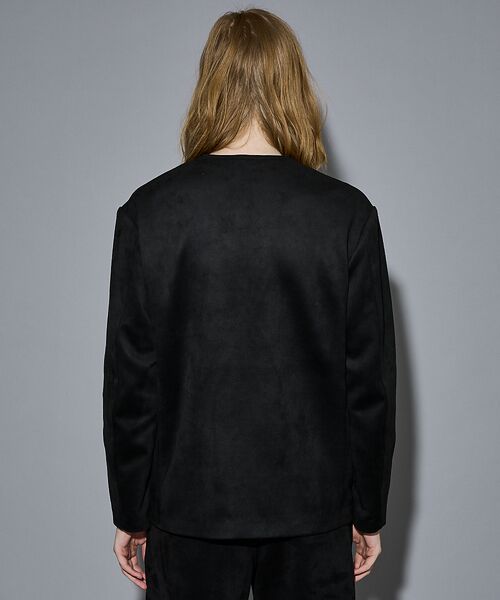 5351POUR LES HOMMES / 5351プール・オム ノーカラージャケット | 【セットアップ対応】ストレッチ スエード ノーカラージャケット | 詳細12