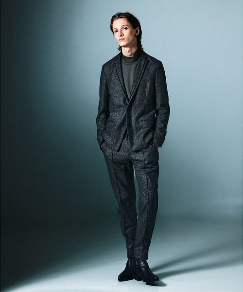 5351POUR LES HOMMES / 5351プール・オム スラックス・ドレスパンツ | 【セットアップ対応】グリッター ツイーディ テーパードスラックス | 詳細1