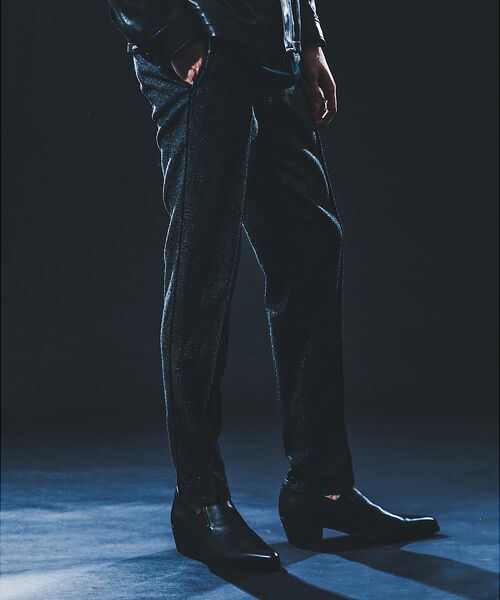 5351POUR LES HOMMES / 5351プール・オム スラックス・ドレスパンツ | 【セットアップ対応】グリッター ツイーディ テーパードスラックス | 詳細14