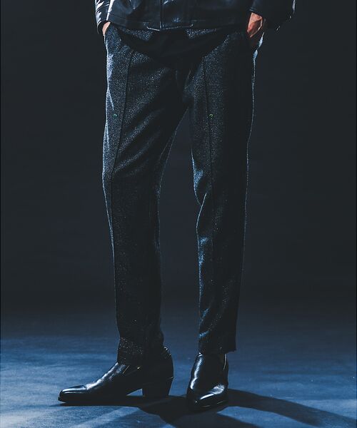 5351POUR LES HOMMES / 5351プール・オム スラックス・ドレスパンツ | 【セットアップ対応】グリッター ツイーディ テーパードスラックス | 詳細15