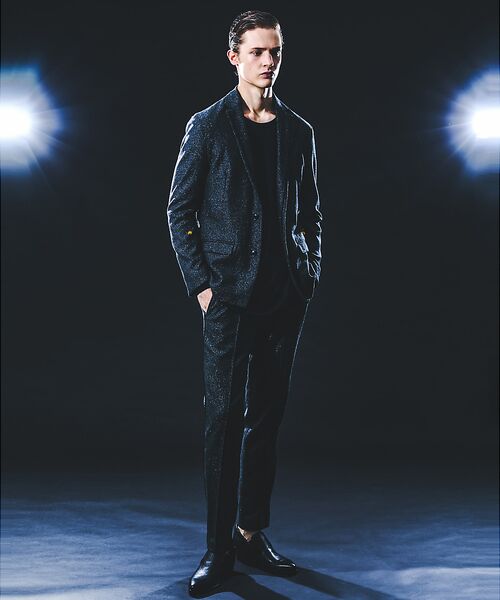 5351POUR LES HOMMES / 5351プール・オム スラックス・ドレスパンツ | 【セットアップ対応】グリッター ツイーディ テーパードスラックス | 詳細17