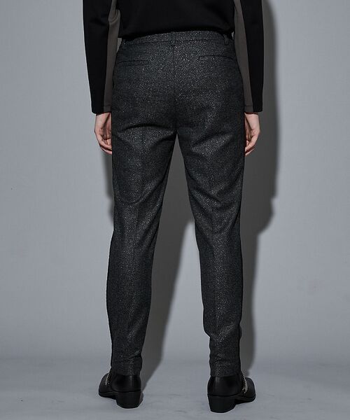 5351POUR LES HOMMES / 5351プール・オム スラックス・ドレスパンツ | 【セットアップ対応】グリッター ツイーディ テーパードスラックス | 詳細4