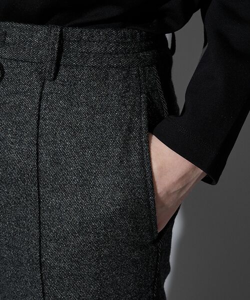 5351POUR LES HOMMES / 5351プール・オム スラックス・ドレスパンツ | 【セットアップ対応】グリッター ツイーディ テーパードスラックス | 詳細7