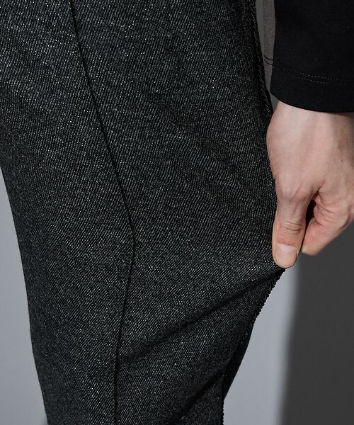 5351POUR LES HOMMES / 5351プール・オム スラックス・ドレスパンツ | 【セットアップ対応】グリッター ツイーディ テーパードスラックス | 詳細9