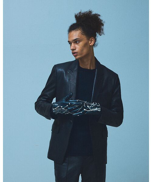 5351POUR LES HOMMES / 5351プール・オム 手袋 | ペインティング レザーグローブ / 手袋 | 詳細1