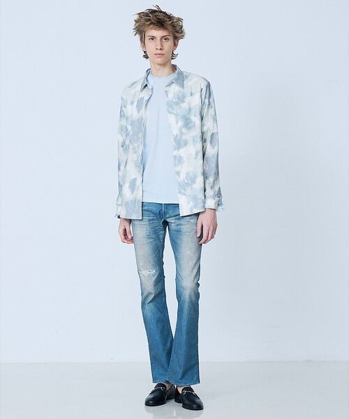 5351POUR LES HOMMES / 5351プール・オム シャツ・ブラウス | 【フラワー柄】長袖 プリント シャツ | 詳細1