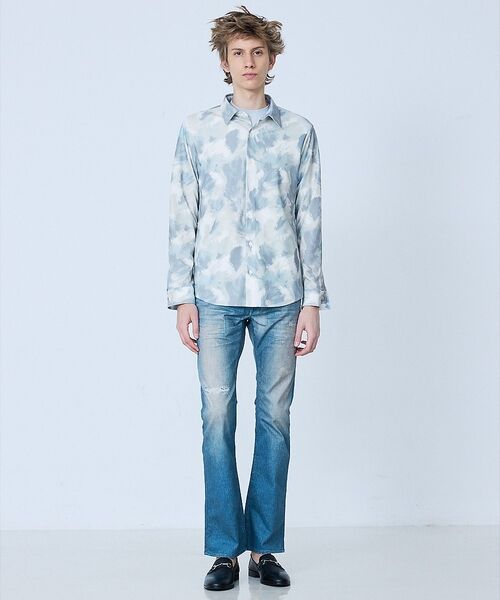 5351POUR LES HOMMES / 5351プール・オム シャツ・ブラウス | 【フラワー柄】長袖 プリント シャツ | 詳細11