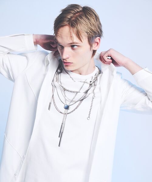 5351POUR LES HOMMES / 5351プール・オム Tシャツ | 【YArKA×5351】ネックレス プリント 半袖 Tシャツ【予約】 | 詳細11