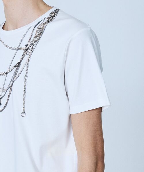 5351POUR LES HOMMES / 5351プール・オム Tシャツ | 【YArKA×5351】ネックレス プリント 半袖 Tシャツ【予約】 | 詳細5