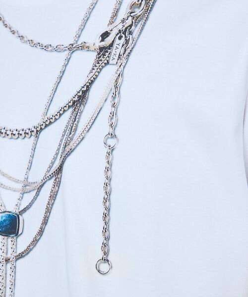 5351POUR LES HOMMES / 5351プール・オム Tシャツ | 【YArKA×5351】ネックレス プリント 半袖 Tシャツ【予約】 | 詳細6