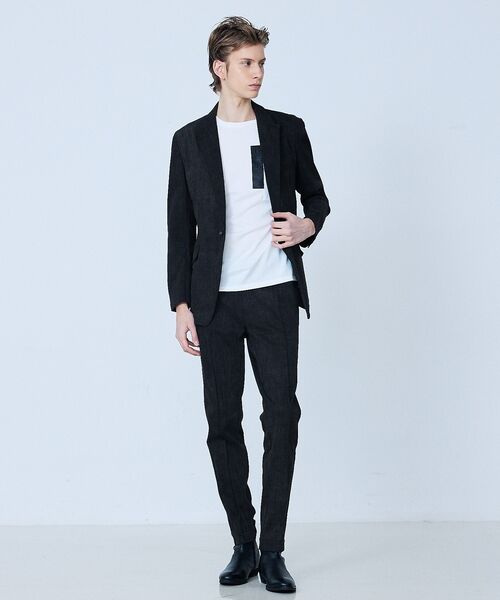 5351POUR LES HOMMES / 5351プール・オム Tシャツ | 【日本製】 レザーパッチ 半袖 T シャツ【予約】 | 詳細5