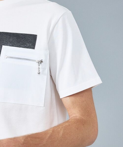 5351POUR LES HOMMES / 5351プール・オム Tシャツ | 【日本製】 レザーパッチ 半袖 T シャツ【予約】 | 詳細6