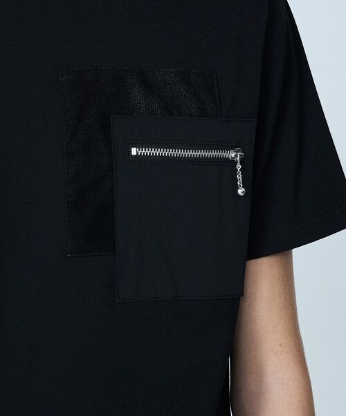 5351POUR LES HOMMES / 5351プール・オム Tシャツ | 【日本製】 レザーパッチ 半袖 T シャツ【予約】 | 詳細14