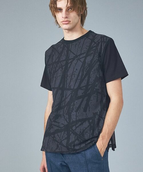 5351POUR LES HOMMES / 5351プール・オム Tシャツ | メッシュレイヤー 半袖Tシャツ【予約】 | 詳細1