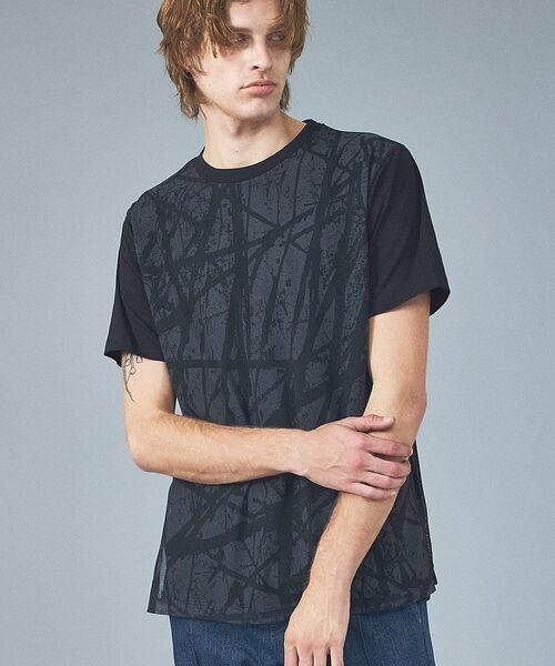 5351POUR LES HOMMES / 5351プール・オム Tシャツ | メッシュレイヤー 半袖Tシャツ【予約】 | 詳細2