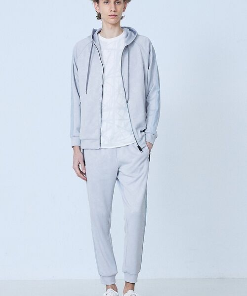 5351POUR LES HOMMES / 5351プール・オム パーカー | 【セットアップ対応】リーフ柄　ジップ パーカー【予約】 | 詳細5