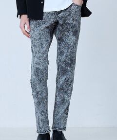 5351POUR LES HOMMES / 5351プール・オム デニムパンツ | 【ケミカルウォッシュ】Zip テーパード スキニー デニム【予約】