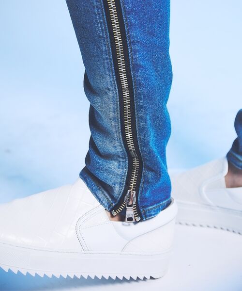 5351POUR LES HOMMES / 5351プール・オム デニムパンツ | 【サイドジップ】ダメージ スキニー デニム | 詳細26