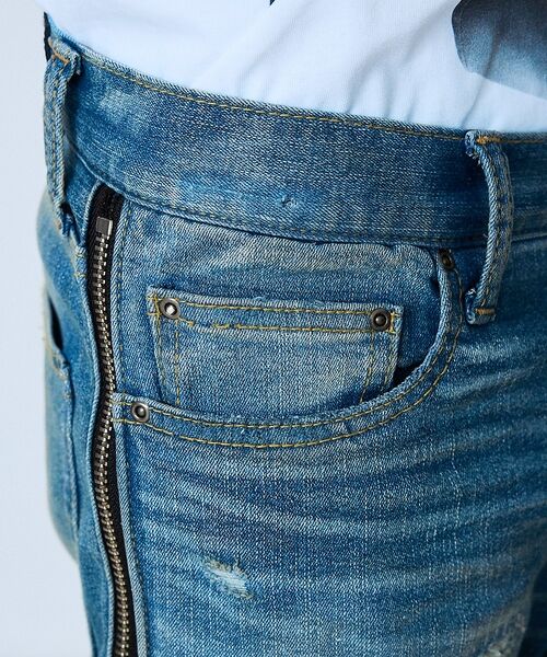 5351POUR LES HOMMES / 5351プール・オム デニムパンツ | 【サイドジップ】ダメージ スキニー デニム【予約】 | 詳細9